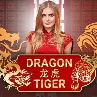 Dragon Tiger slot visual from Evolution available on cleobetra-casino.no