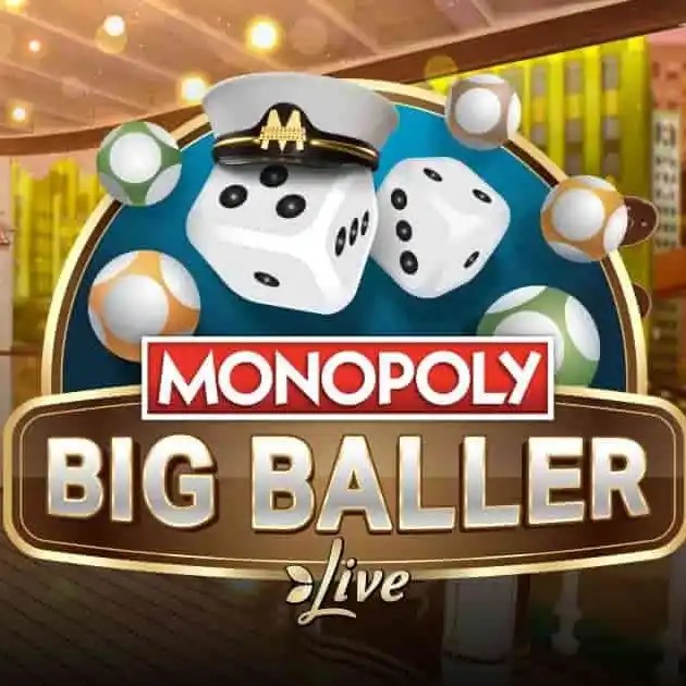 Live Dealer logo of MONOPOLY Big Baller from Evolution at Cleobetra Casino