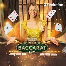 Peek Baccarat logo by Evolution at Cleobetra Casino