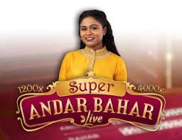 Super Andar Bahar online game logo by Evolution on cleobetra-casino.no